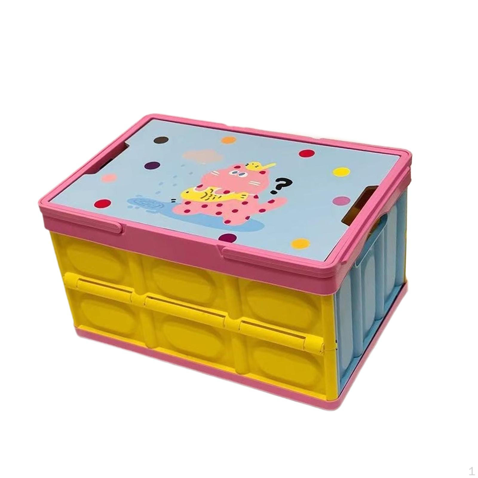 Camping Box Foldable Storage Container Large Capacity with Handle Practical Folding blue lid 1689₽