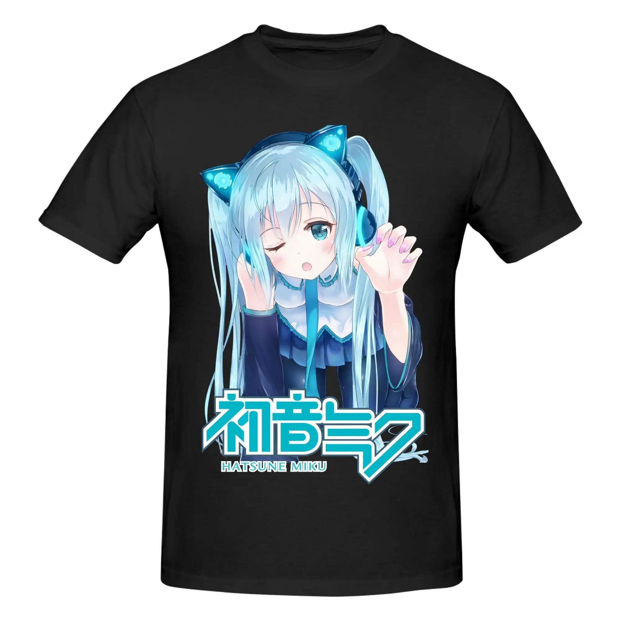 

Hatsune Miku Black Metal Gothic Style Anime Graphic Oversized Streetwear Pop Rock Concert Fan Merch T-Shirt XXXL
