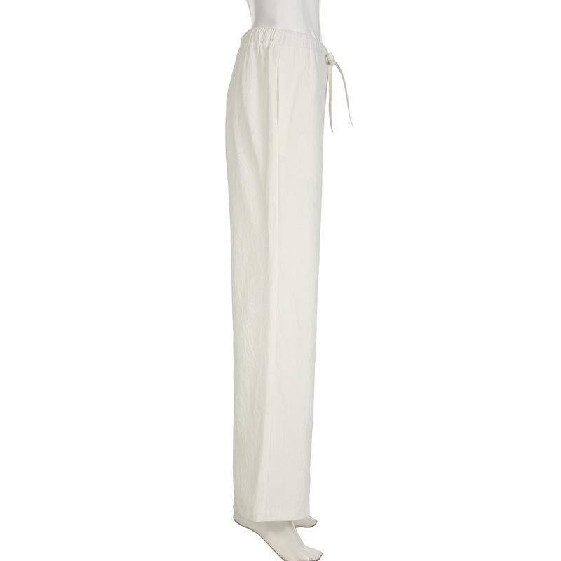Clearance: Everyday Casual Drawstring Straight-Leg Pants