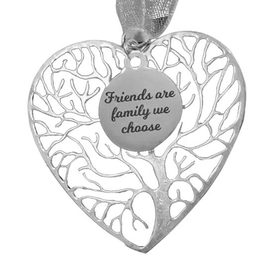 Christmas Tree Alloy Hanging Decoration Girl Love Heart Snowman Reindeer Shape Hanging Ornament Friends Family Neighbors Holiday Gift
