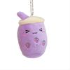 Cute Cartoon Panda Rabbit Fruit Milk Tea Cup Plush Toy Pendant Keychain Kids For