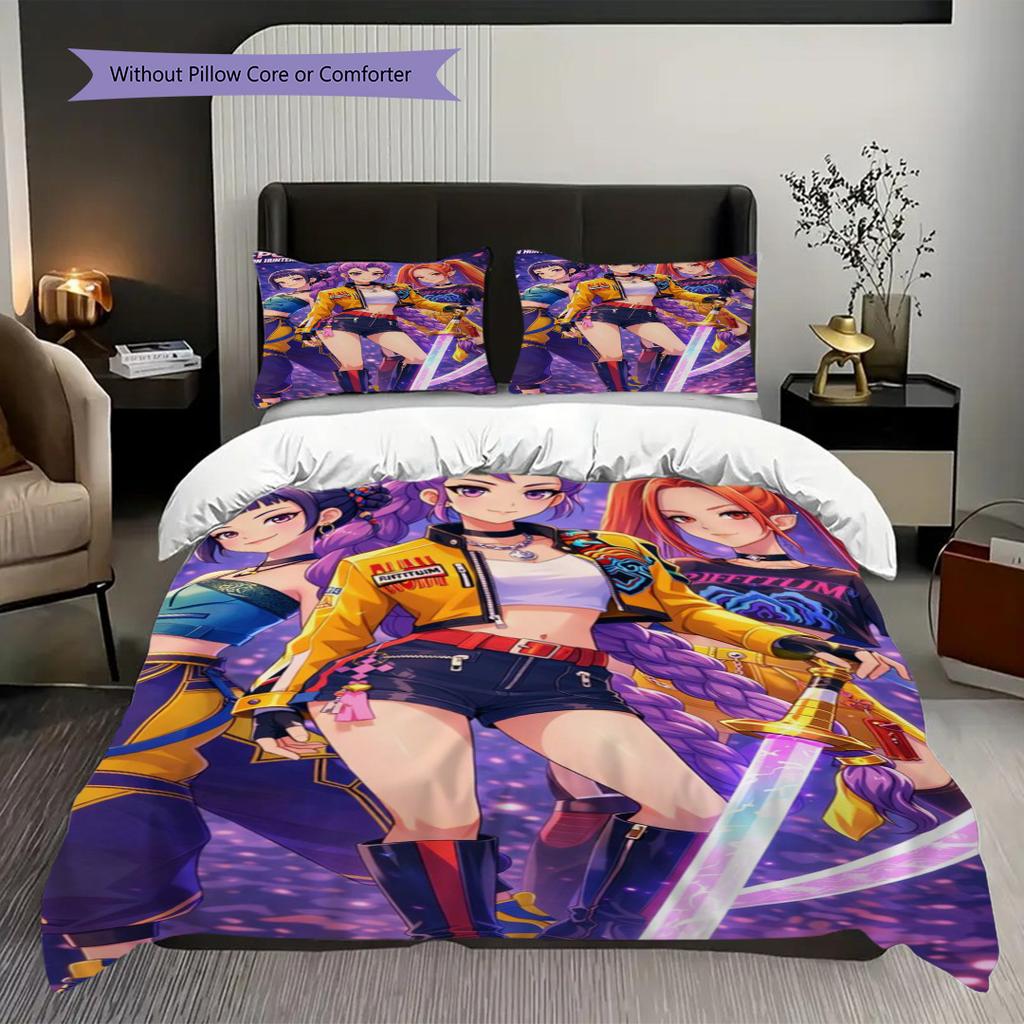 Fantasy Art Set Threepiece Set 1 Duvet Cover 2 Pillowcase Without Core Duvet Cover And Pillowcase Bedding Set Christmas Birthday Gift