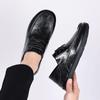 Fashion 2024 Spring Autumn New Designer Men's Shoes Fashion Korean Style Shallow Mouth Leather Loafers Men Business Shoes