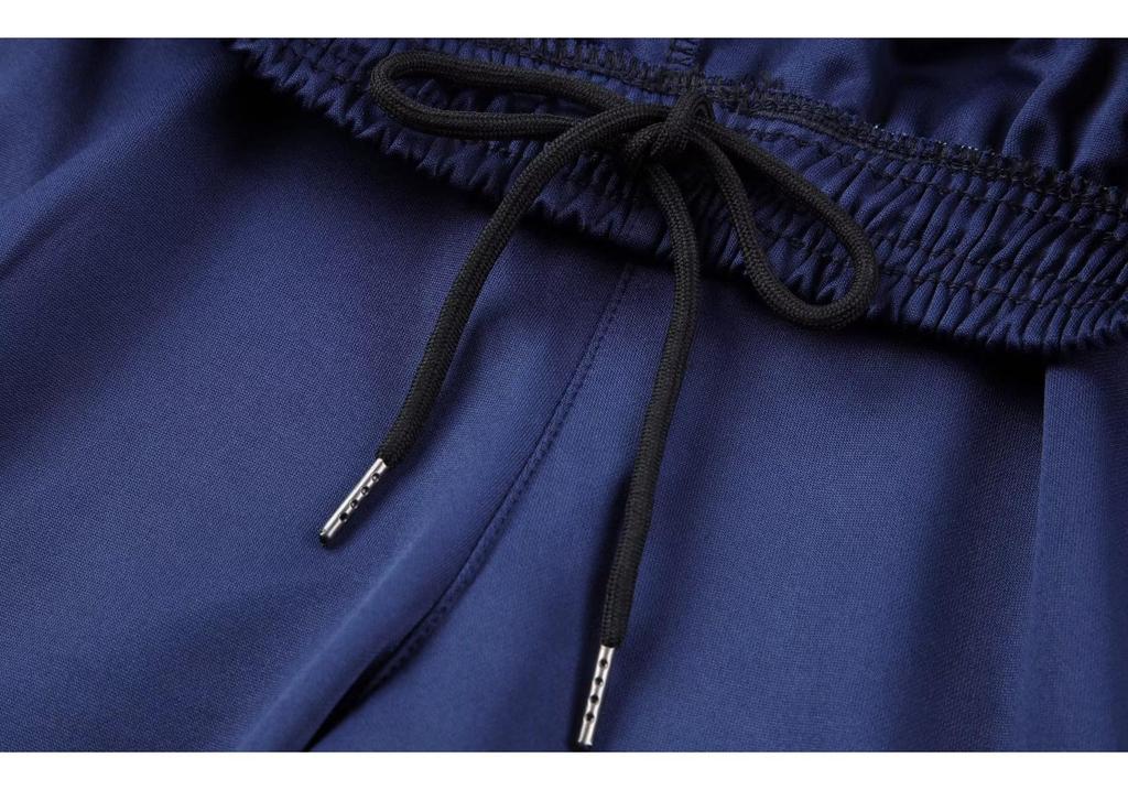 Spring Men's Tapered Sports Pants - European & American Zippered Running and Training Pants