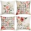 Spring Floral Print Pillow Case Purchase Home Fabric Office Car Waist Back Cushion
