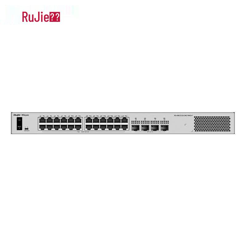Ruijie RG-NBS3120-24GT4MS-P 24-Port Gigabit PoE Managed Switch with 2.5G SFP Uplinks