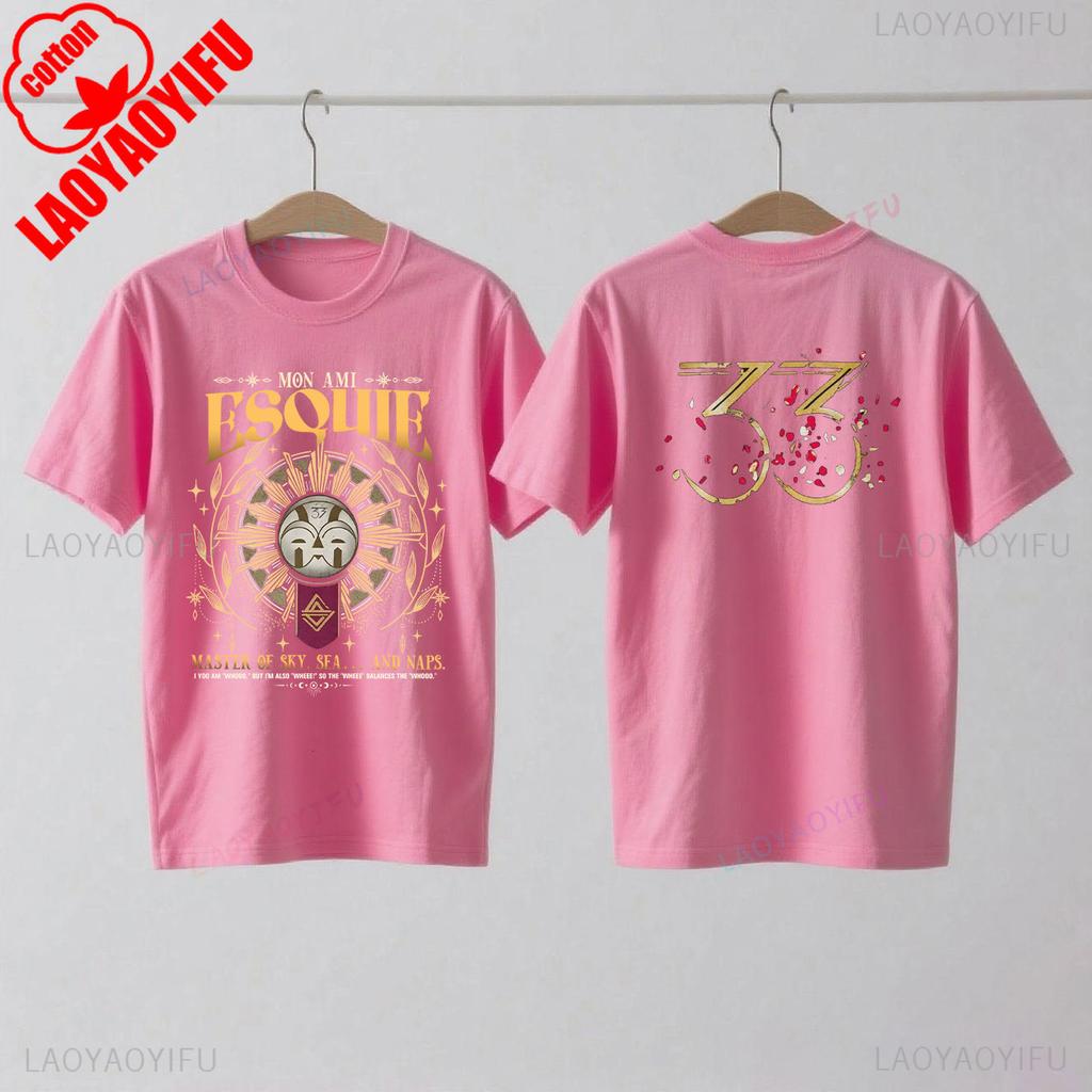 Koszulka Esquie Clair Obscur Expedition 33 Zabawna koszulka Esquie dla graczy dla fanów Prezent Moda letnia Casual Miękka bawełna Krótki rękaw Top