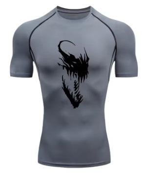 Venom Pattern 2026 Men's Sports T-Shirt Training Fitness Exercise T-Shirt Anti-Wear Clothing Sports Men's