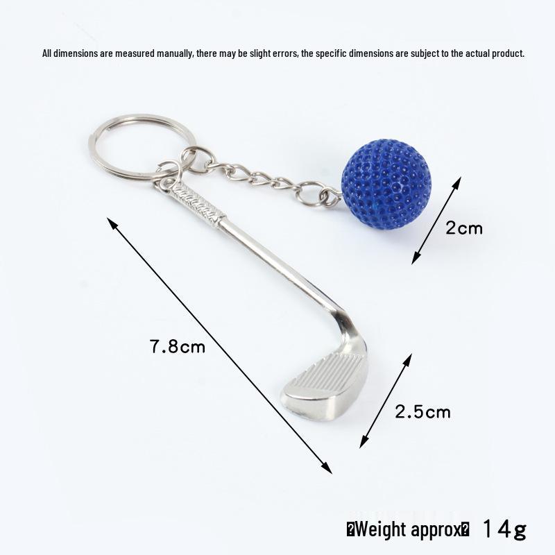 Creative Golf Ball Keychain Pendant: Simulated Golf Souvenir & Promotional Gift