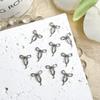 Acessórios para Nail Art Liga Mini Laço Fita Dourada Liga K Branca Decoração de Unha Simples Gravata Borboleta 3D