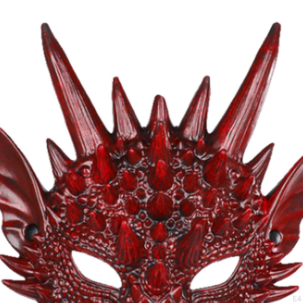 Maska smoka 3D Maski dinozaura Straszna Uniwersalna Akcesoria do kostiumu na Halloween Półtwarz Cosplay