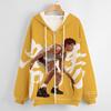 Unisex Hooded Sweatshirt With 3D Digital Print Slam Dunk Anime Design Loose Fit Long Sleeve Wear