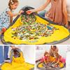Block Storage Mat, Toy Storage Bag, Toy Block Cleanup Mat, Washable, Convenient for Outings, Multipurpose, Easy Cleanup, Extra Large, Birthday