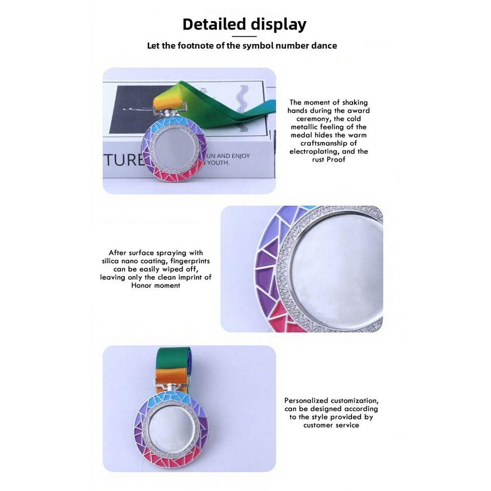Gold Silver Bronze School Sports Meet Medals 6.5cm Children's Medals  School Sports Meet