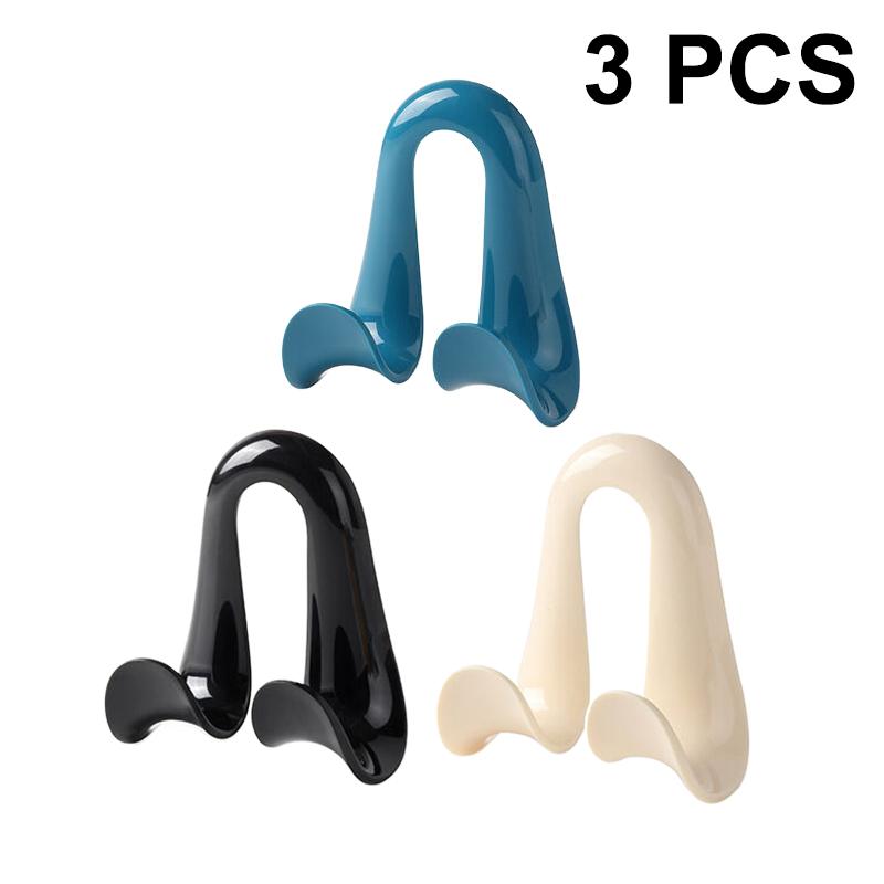 3/2/1Pcs Bag Hanger Hook Double Hooks Space-Saving Clothes Hats Scarf Handbag Storage Rack Wardrobe Backpack Hook