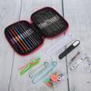 100PcsSet Sweater Knitting Tool 22 Metal Crochet Set Needles Sewing Tools Kit with DIY