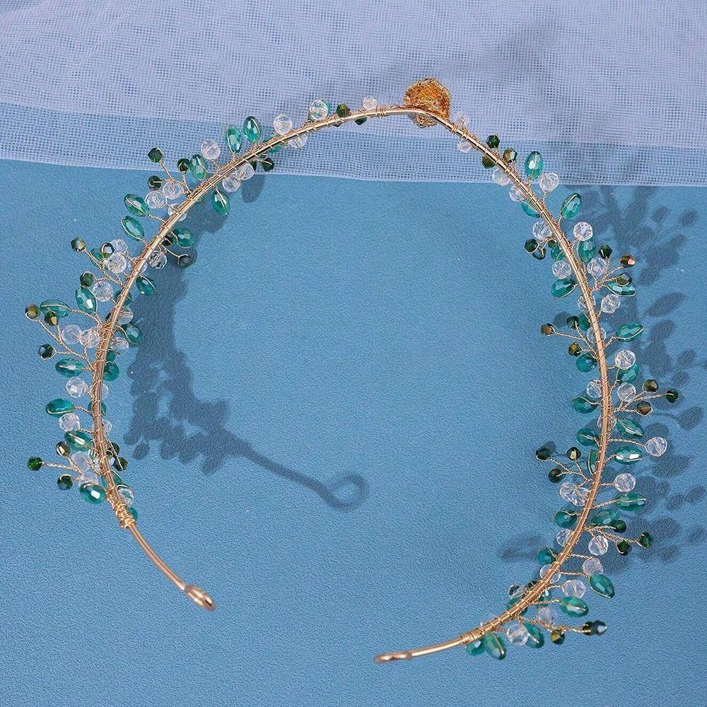 Forest Woodland Fairy Flower Leaf Crowns Handmade Leaves Hair Crowns Elf Headpiece  for Women