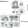 Cartoon Cat Flowers Potted Plants Wall Stickers Fake Windows Warm Bedside Bedroom Decorative Decal Stickers Wallpaper