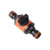 2PCS Garden Hose Shut-Off Valve Connector, Pipe Coupler Water Stop Joint for Irrigation System Repair