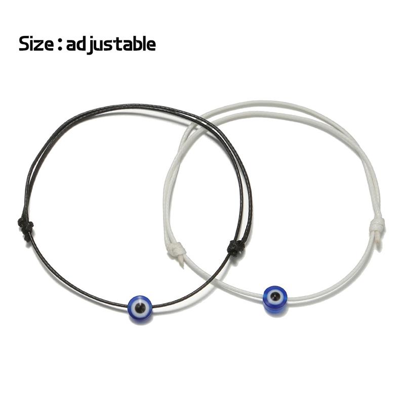 1 Paar   Retro Farbe Seil Teufelsauge Handseil Handgewebte Armbänder Paar Freunde Armband