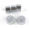 Silver Chrome-Plated Hook Weight Metal Metal Slotted Weights  General Science