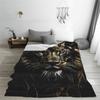 Lion Colourful Painting Blanket Soft Warm Flannel Throw Blanket Bedding for Bed Living room Picnic Travel Home Couch