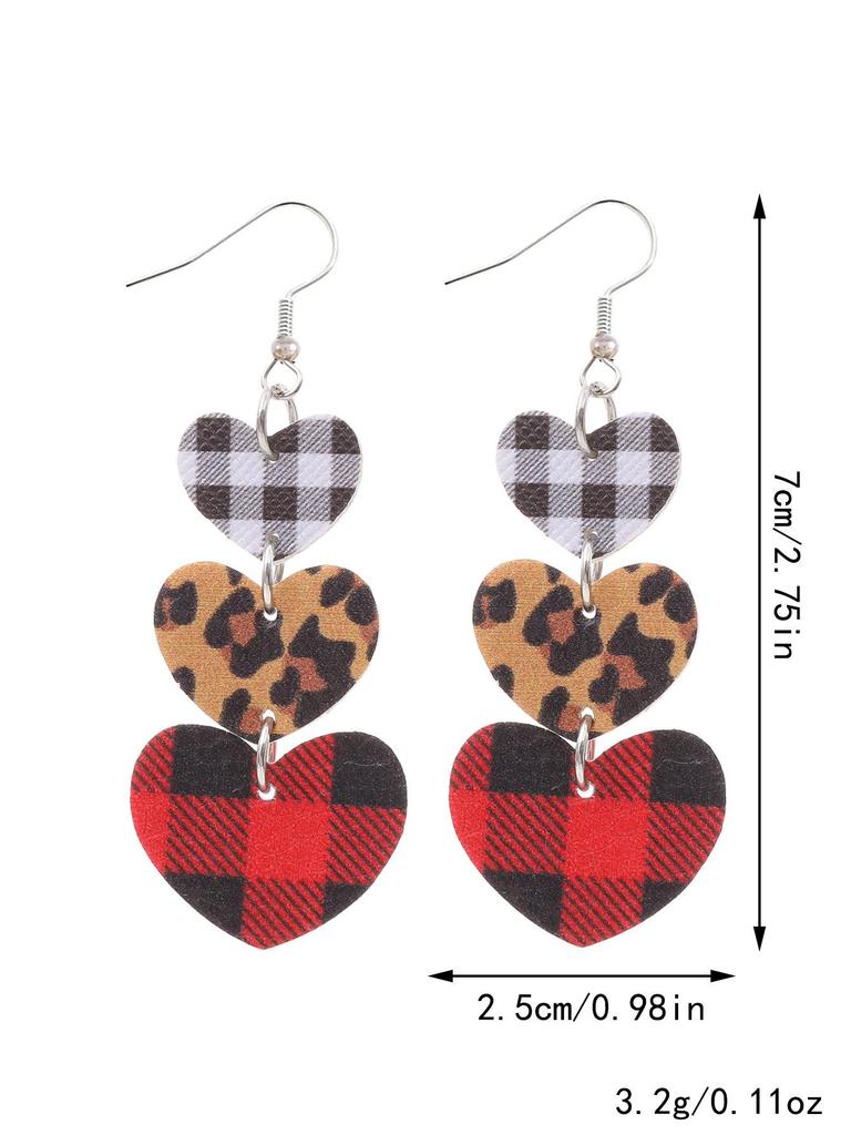 Bohemian Multi-layer Patchwork Geometric Cork Earrings