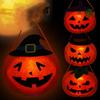 Cloth Pumpkin Lantern Reusable Halloween Ornament Halloween Light  Halloween Party Decorations