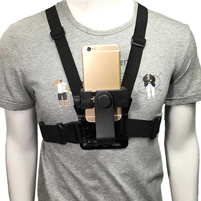 Chest Body Adjustable Harness Mount Strap Holder for Smartphone