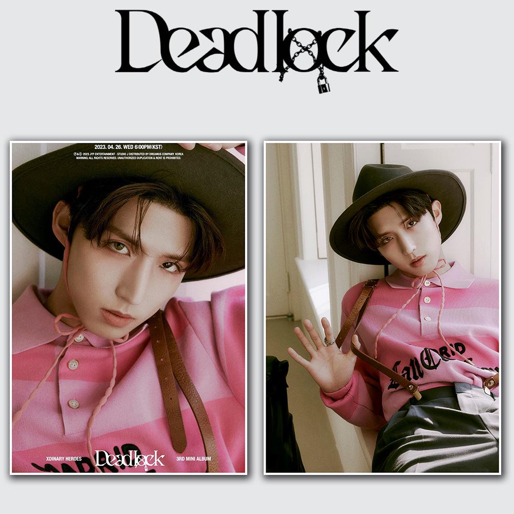 Xdinary Heroes Deadlock Album Merchandise: VILLAINS Poster Photoshoot.