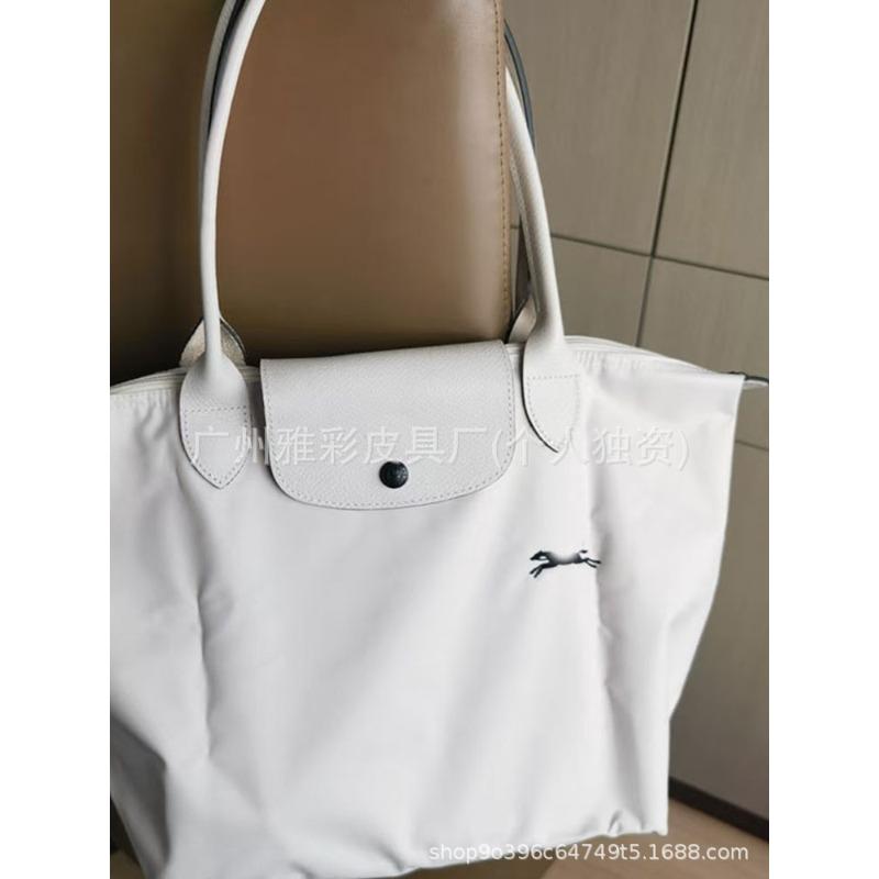 High Quality Dragon Inlaid Bag Week Commemorative Embroidered Dumpling Bag Nylon Handbag Large Capacity Shoulder Tote Bag