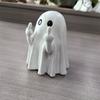 Halloween Finger Ghost Figurine Spooky Resin Light-up Ghost Statue for Halloween Home Tabletop Tray Shelf Decor