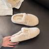 2025 new autumn and winter high-end plush cotton slippers = fashionable bag head fluffy slippers for women