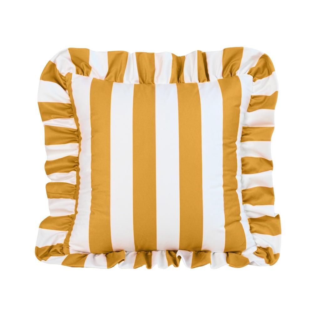 New Striped Pillow Case Cover Lotus Leaf Skirt Edge Velvet Pillowcase Home Decor Soft Bedding Pillow Cover Couch Bedroom
