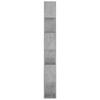 Bookshelf Room Divider Concrete Grey 80 x 24 x 186 cm Wood Based Material