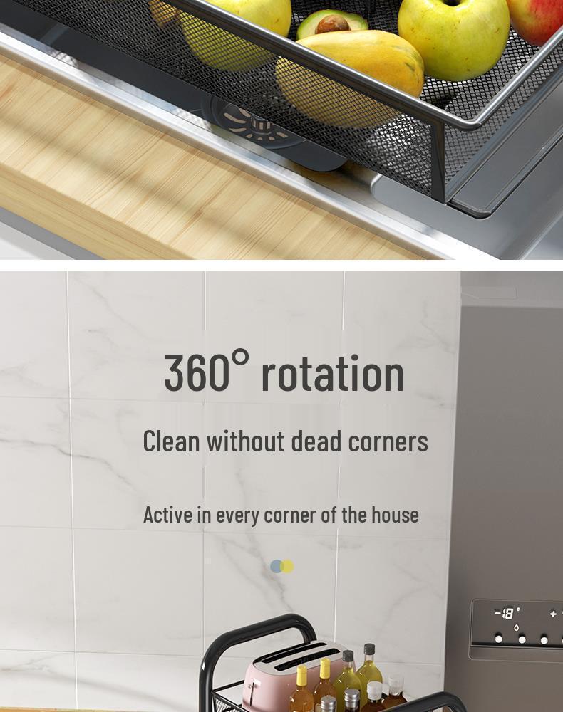 Multi-Layer Mobile Storage Rack for Kitchen, Bedroom, and Bathroom