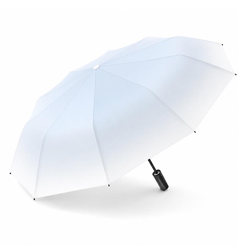 Premium Gradient Maple Leaf Automatic UV-Protection Umbrella: Expandable Sunshade for All Weather