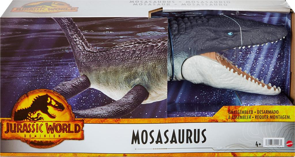 Mattel Jurassic World Mosasaurus, Ruler of the Seas (Total Length: Approx. 75cm) [Dinosaur Toy] [Ages 4 and Up] [Gift] HNJ56
