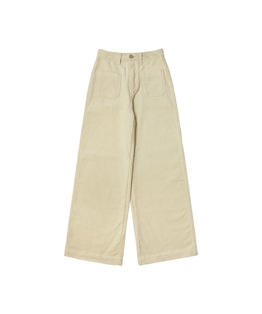 Banwonateullie P3177 Corduroy Straight Pants_Cream