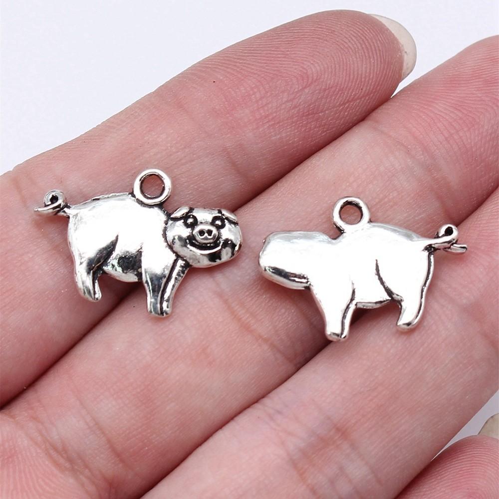 Charms Pig Sheep Cow Rabbit Pendants Wedding Jewelry Findings QC099