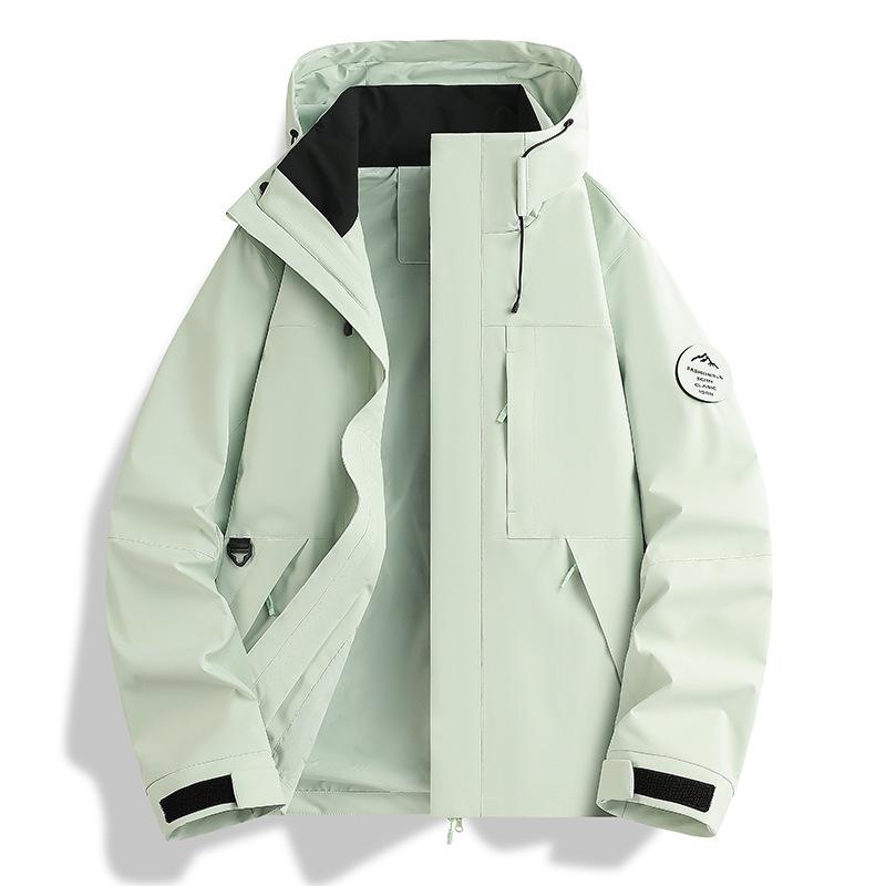 Trendy Brand Women's Blue Softshell Jacket - Windproof & Waterproof, 3-in-1 Autumn/Winter Outdoor Climbing & Mountaineering Apparel