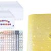 A6 PU Leather Notebooks label Stickers Pockets for Daily Records Office