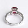 Certified Natural Red Garnet Gemstone Ring 925 Sterling Silver Handmade Engagement Valentine Gift Ring For Her