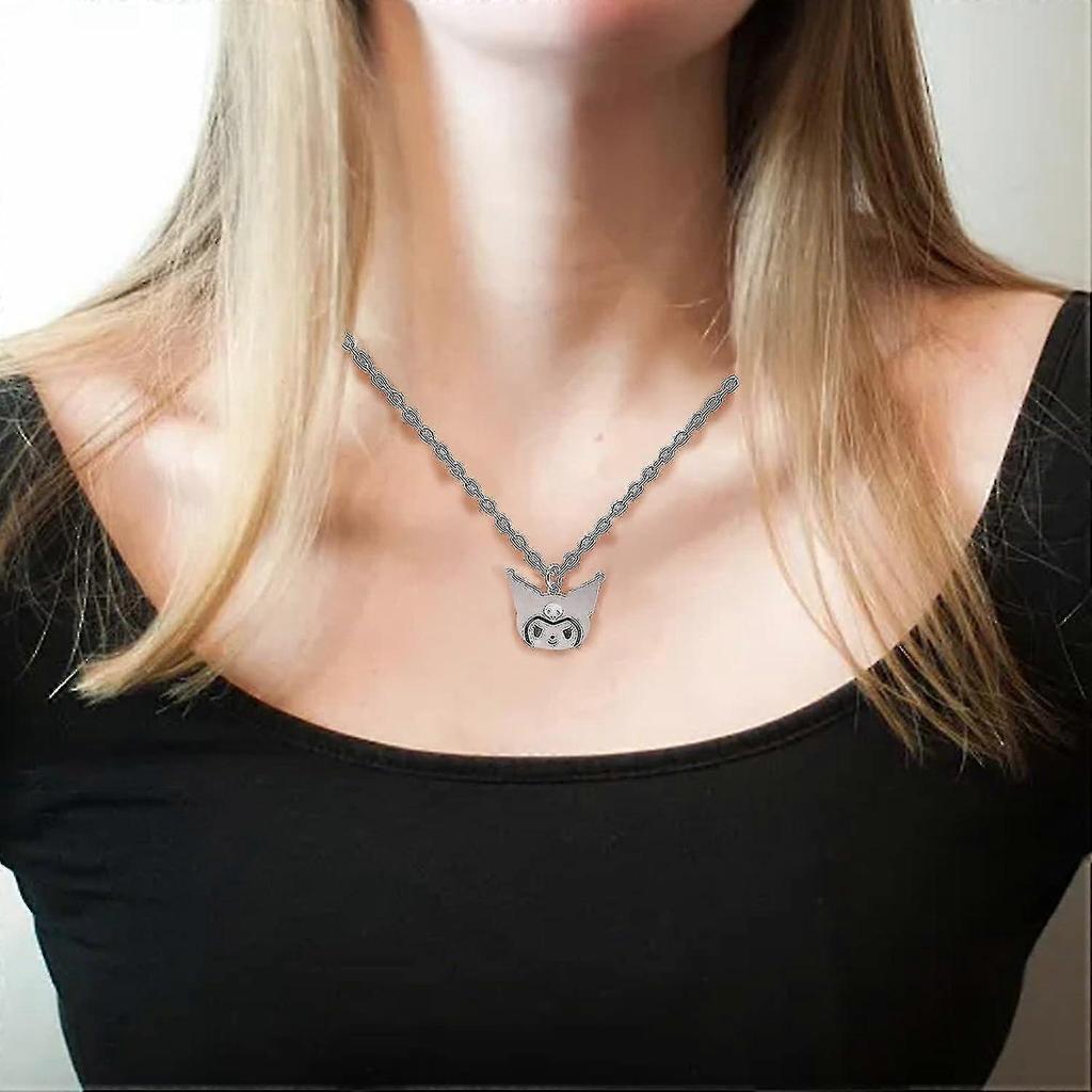Necklace For Girl - 2pcs Kuromi Necklace,cinnamoroll Necklace Good Friend Alloy Necklace Adjustable Necklace Bracelet Set - JXLGV 25-26