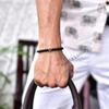 Natural Black Onyx Bead Bracelets Stacking Beaded Bracelets Evil Eye Protection Charm Beaded Bracelet for Men Unisex Friendship Bracelet