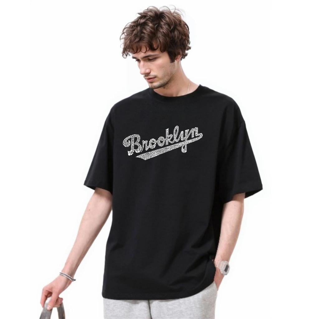 Amerikanisches trendiges Highstreet-Paar-T-Shirt mit lockeren halben Ärmeln für den Sommer, dünnes Rundhals-Kurzarmshirt