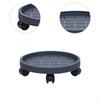 Movable Plantpot Tray Rolling Planter Stand with Wheels Pp Material Breathable Base Sturdy Structure