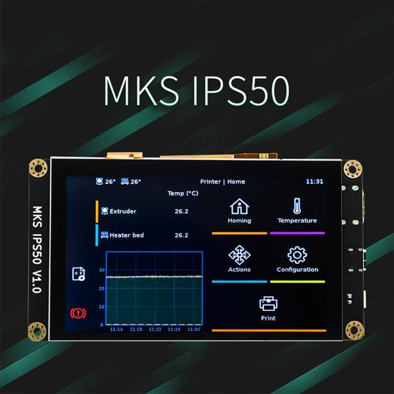 MKS IPS50 5-Zoll Touchscreen 800x480 High Definition TFT-Display DC12-24V für 3D-Druckerzubehör