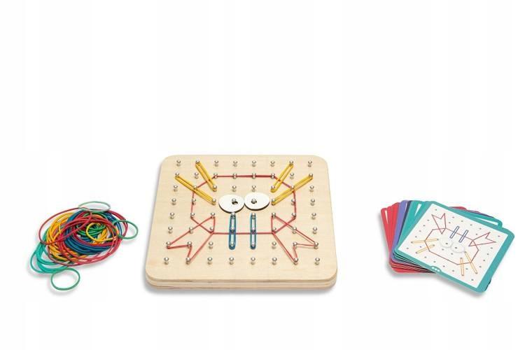 Montessori Geoplan Holz-Manipulationsbrett
