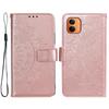 Wallet Case for Poco X8 Pro Max 5G - Leather/PU, Rose Gold, With Lanyard